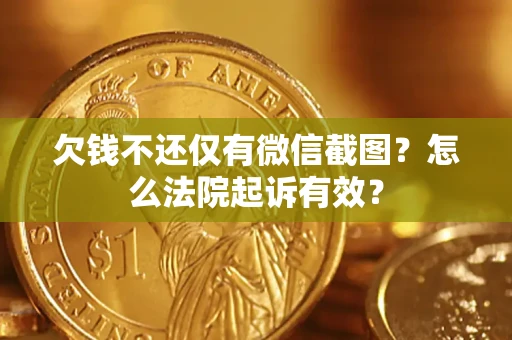 济南欠钱不还仅有微信截图？怎么法院起诉有效？